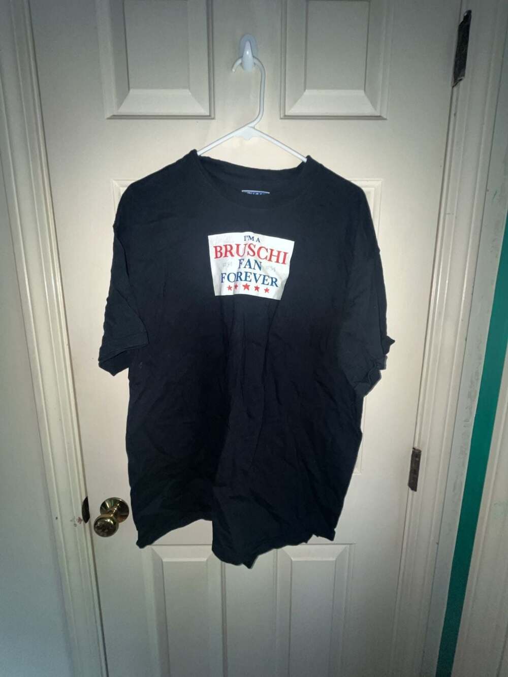 Pluma I'm A Bruschi Fan Forever T-Shirt Size L Black Graphic Tee